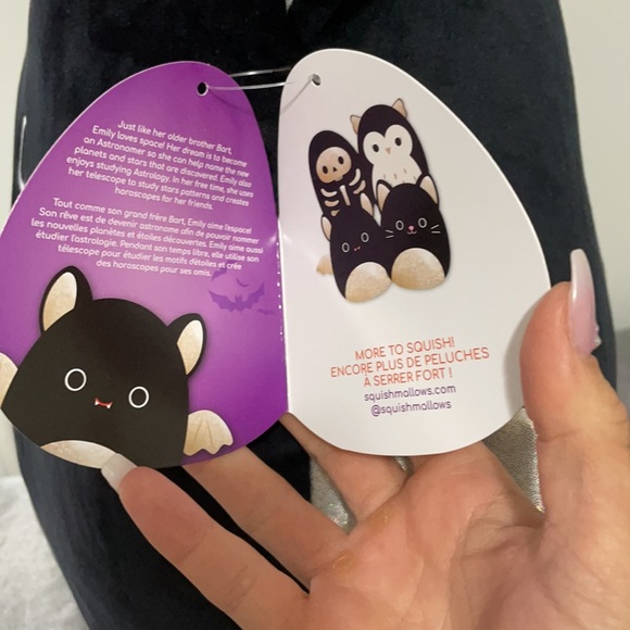 Emily Halloween bat Squishmallow 16” - Picture 4 of 5